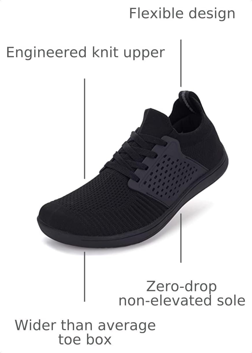 WHITIN Women's Wide Minimalist Barefoot Shoes W85 | Zero Drop for Stance and Gait Alignment, Thin Sole Enhances Ankle Stability, Ideal for Casual Wear, Gym Training, and Walking - Image 3