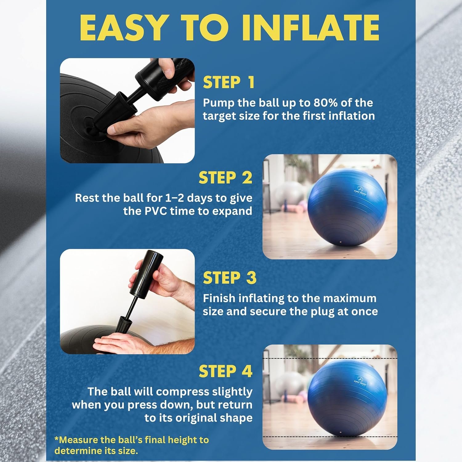 ProBody Pilates Pregnancy Ball - Yoga Ball for Pregnancy with Book, Prenatal, Labor & Postnatal Maternity Exercise - Image 8