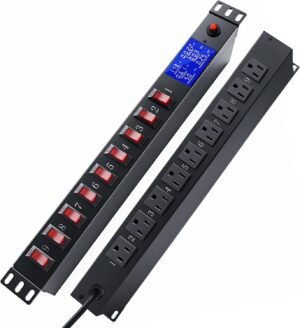 9 Outlet Rack Mount Power Strip wit...
