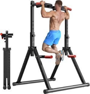 WATBKHE Power Tower Pull Up Dip Sta...