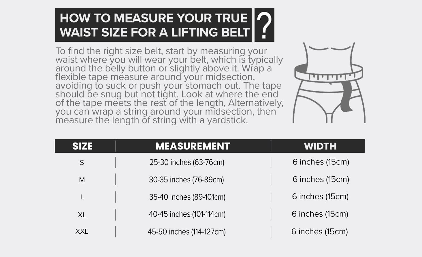 Weightlifting Belt For Men and Women - 6 Inch Auto-Lock Weight Lifting Back Support, Workout Back Support for Lifting, Fitness, Cross Training and Powerlifitng - Image 2