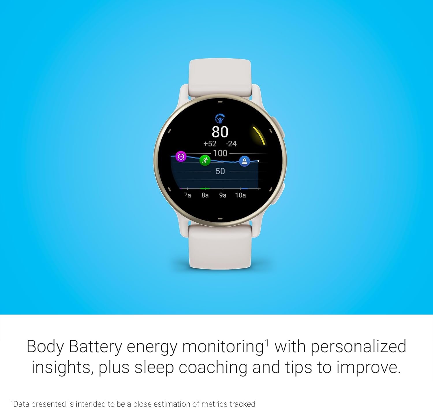 Garmin vívoactive® 5, Health & Fitness GPS Smartwatch, 42mm, Ivory | 24/7 Health Monitoring, Built-In Sports Apps, Sleep Coach, Body Battery™ Energy Monitoring, Workout Benefit & Recovery Time - Image 4