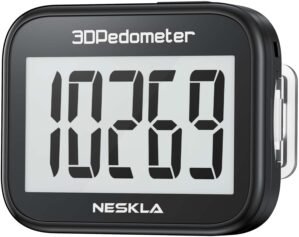 NESKLA 3D Pedometer, Simple Step Co...