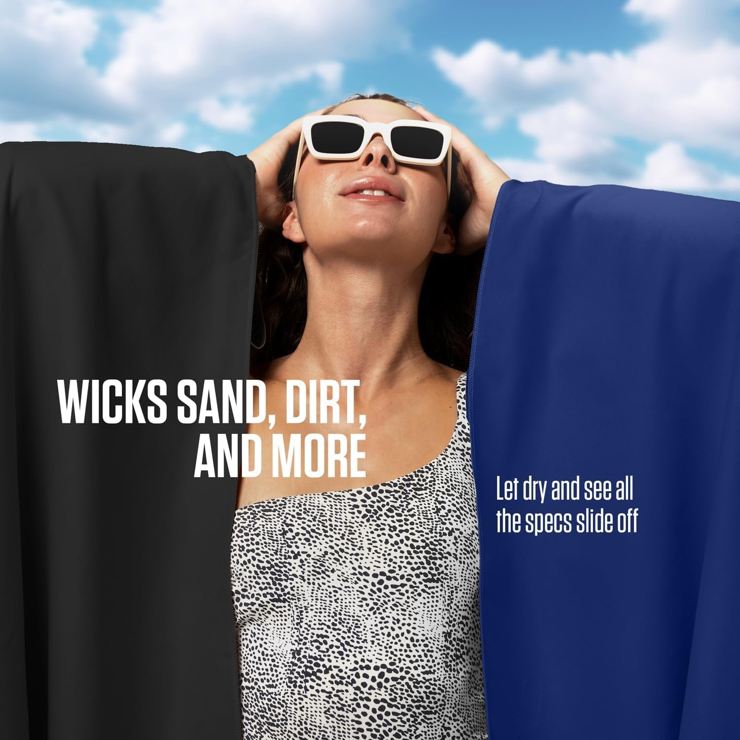 VENTURE 4TH Quick Dry Microfiber Towel for Camping & Gym - Black XL | Lightweight, absorbs 7x more than cotton, dries fast & resists odor. Packable Travel Towel with tear-resistant carry bag. - Image 8