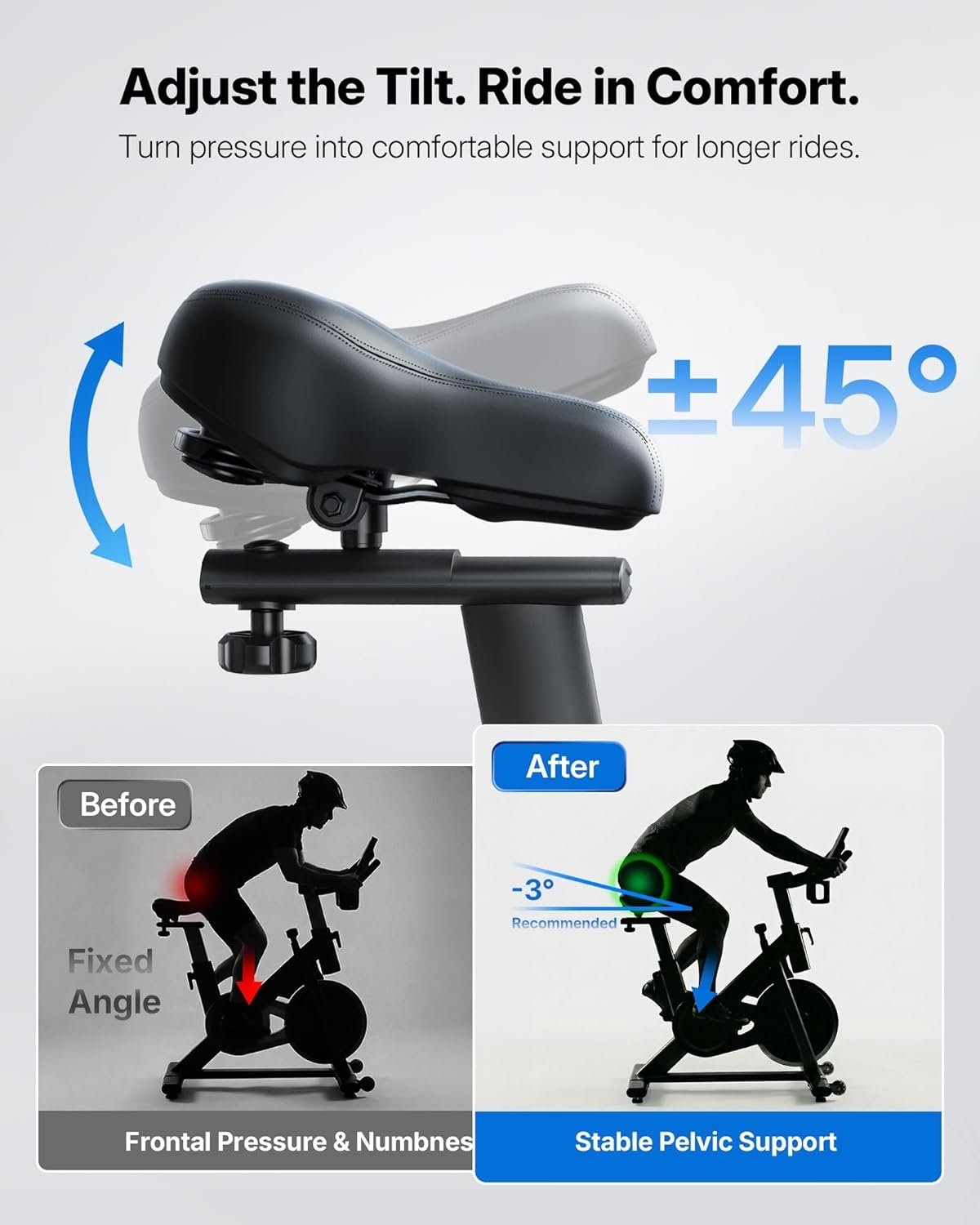 MERACH Exercise Bike, Magnetic Friction Stationary Bike with Brake Pad | Low Noise Indoor Cycling Bike with Exclusive App, 300lbs Weight Capacity, Tablet Mount and Fitness Courses for Weight Loss - Image 8