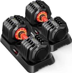 Adjustable Dumbbell Set Pair 25 lb ...