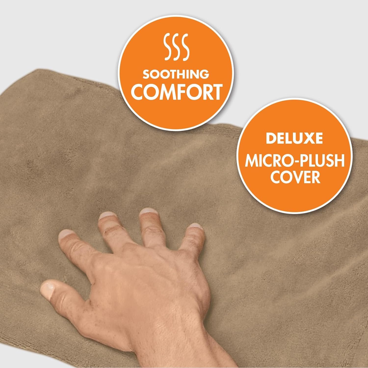 Deluxe Heating Pad Moist/Dry Heat Therapy | Moist & Dry Heat Therapy for Sore Muscles, 4 Heat Settings, Sponge Included, Machine-Washable Cover - Image 8
