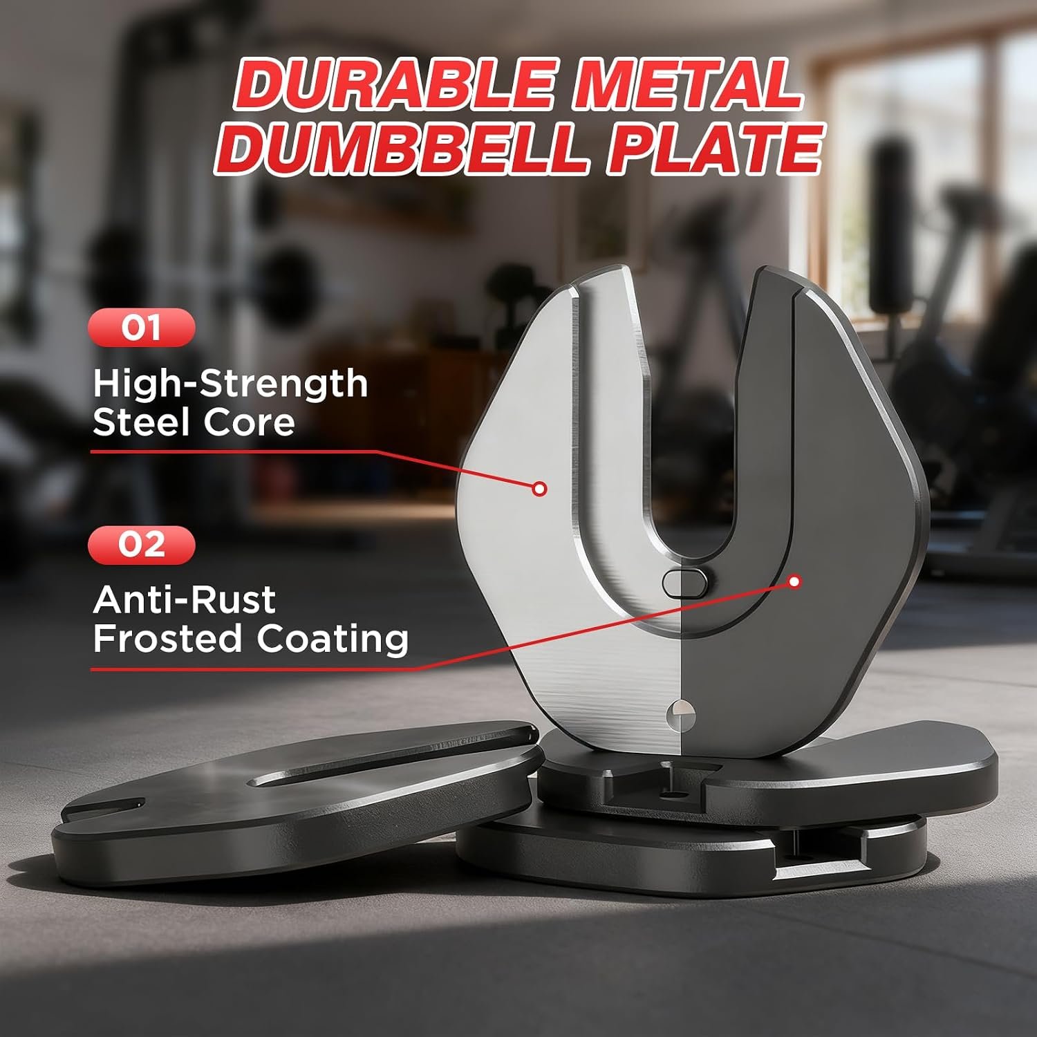 Adjustable Dumbbells Set All in One Free Weights Set for Home Gym | 25/26.5/52.5/55/85lbs Weights Dumbbells Set, 1 Sec Adjust Weights with Anti-Slip Handle for Home Fitness - Image 6