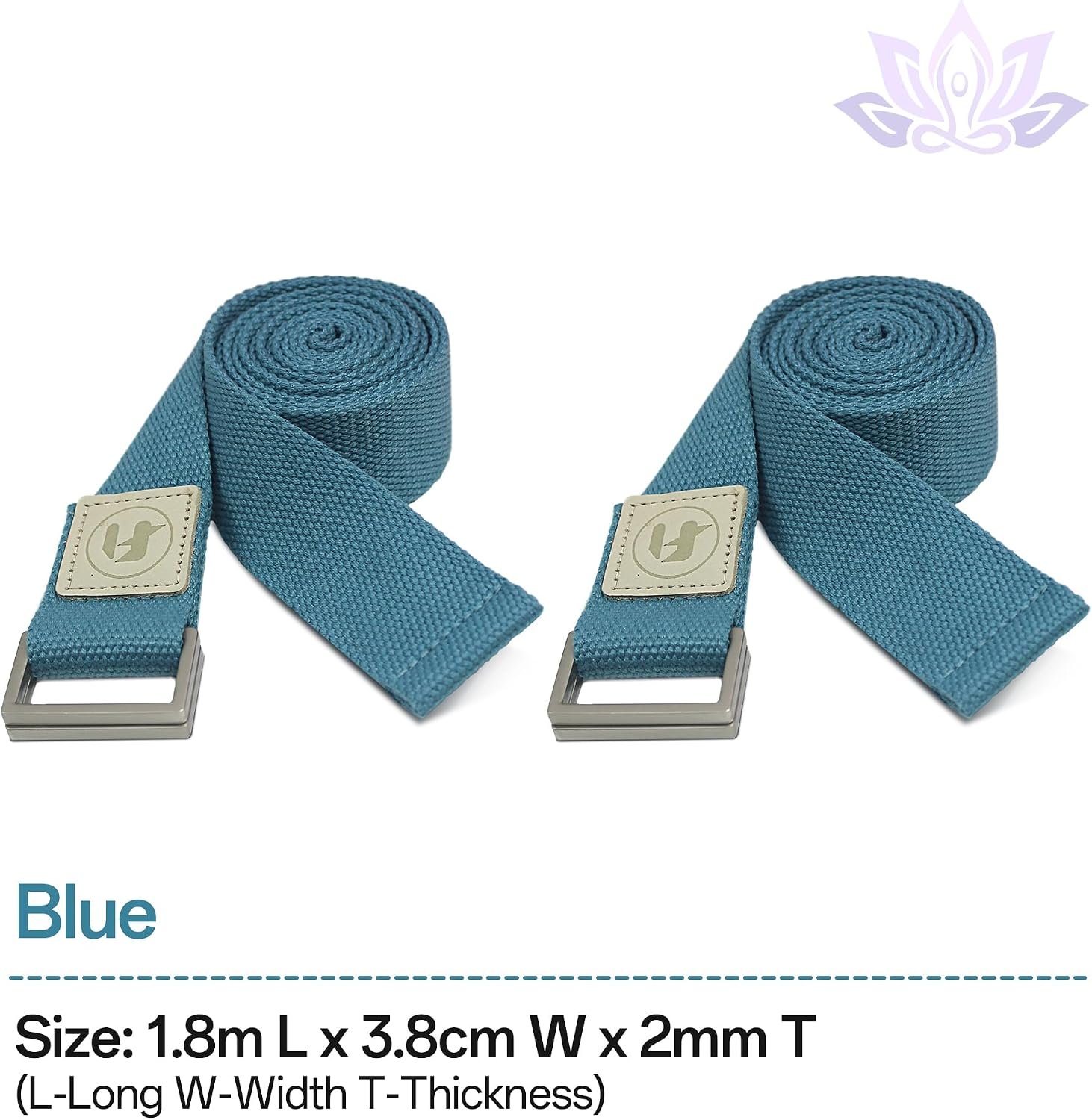 Yoga Straps 1.8M or 2.5M, Durable Cotton Yoga Straps for Stretching, Adjustable Yoga Belt Strap for Yoga, Dance, Gym Workouts - Image 7