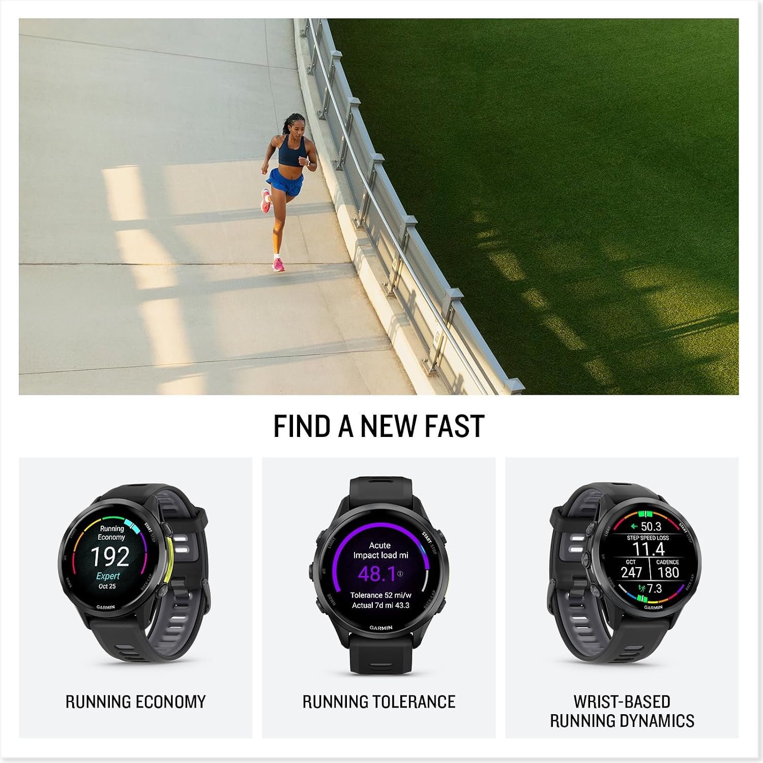 Garmin® Forerunner® 970, Premium GPS Running and Triathlon Smartwatch, AMOLED Display, Built-in LED Flashlight, Carbon Gray DLC Titanium with Black Case and Translucent Whitestone Band | 1.4 Amoled, Built-in LED Flashlight, Titanium Bezel and Sapphire Lens, Multi-Band GPS with Maps, Up to 15 Days Smartwatch - Image 5