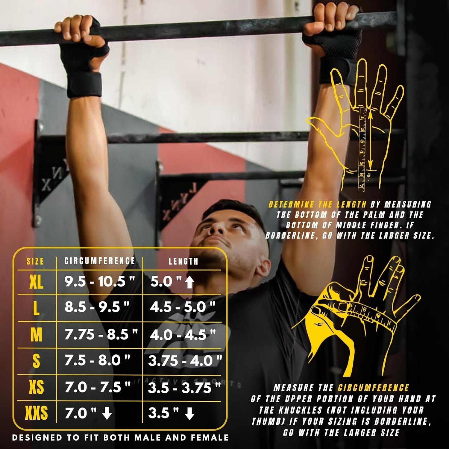 Fit Active Sports New Ventilated Weight Lifting Workout Gloves with Built-in Wrist Wraps for Men and Women - Great for Gym Fitness, Cross Training, Hand Support & Weightlifting. - Image 2