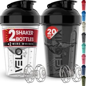 VELOMIX 2 Pack 20oz Protein Shaker ...