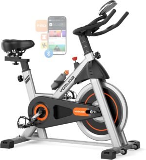 YOSUDA Exercise Bike, Brake Pad Sta...