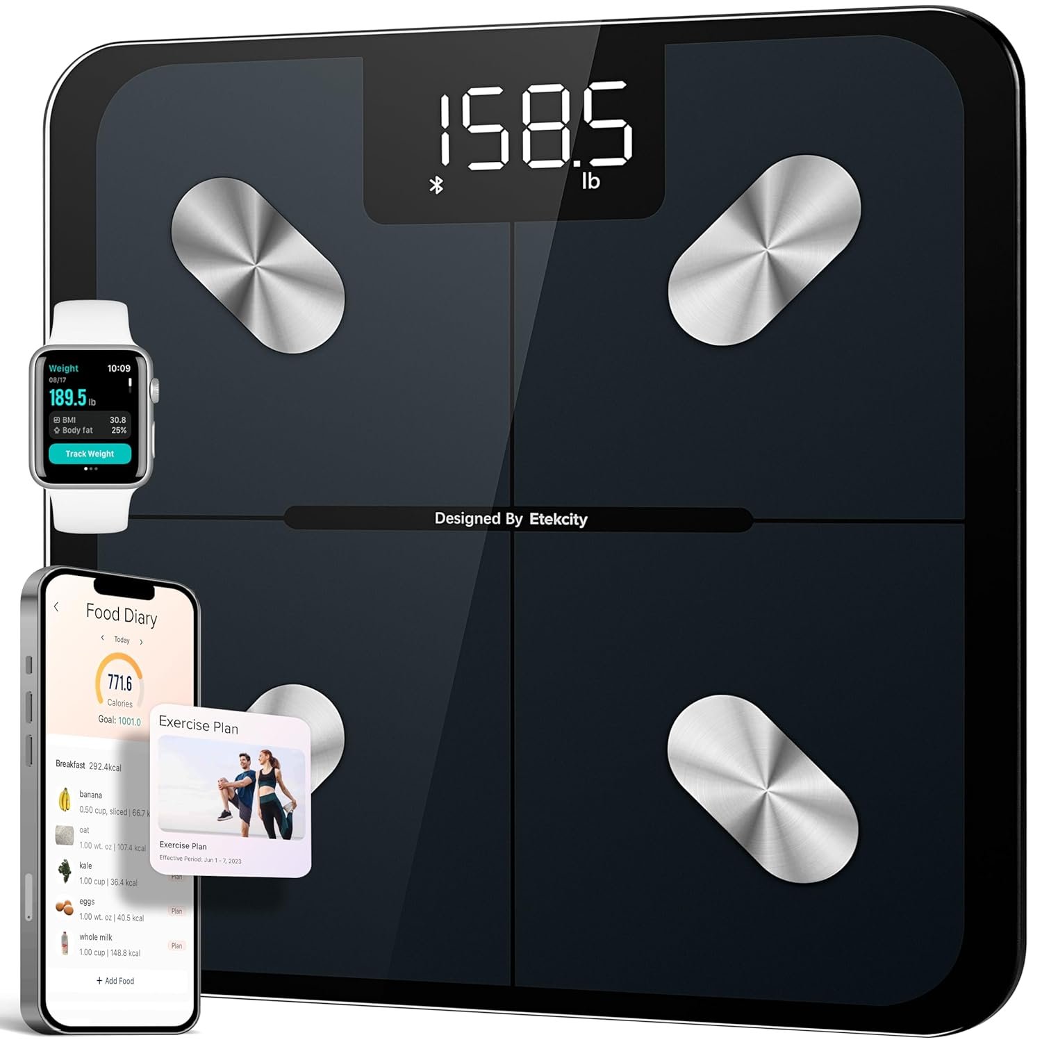 Etekcity Smart Scale for Body Weigh...