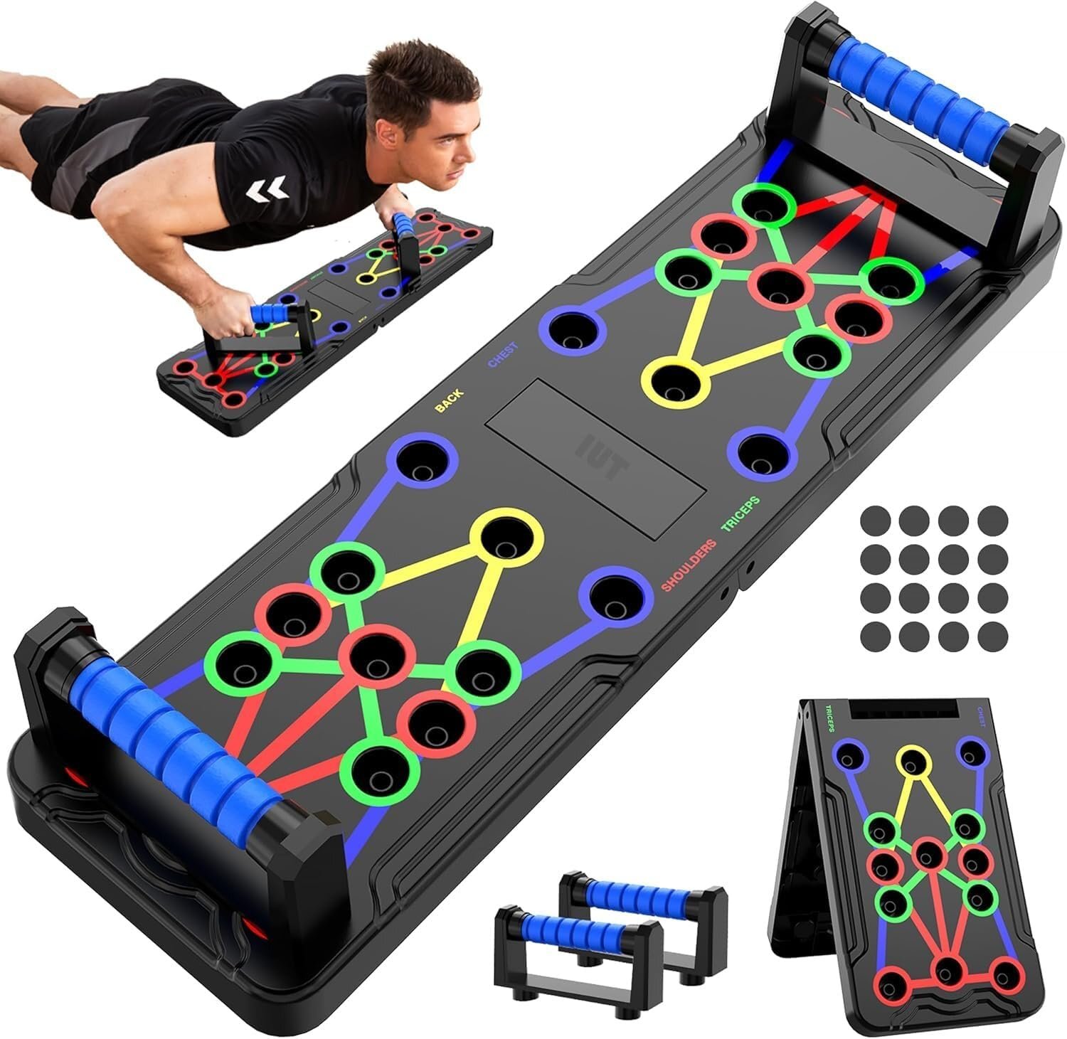 IUT Solid Push Up Board 15 in 1 Hom...