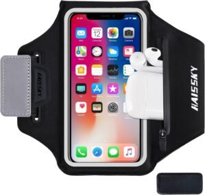 HAISSKY Running Armband with Earpho...