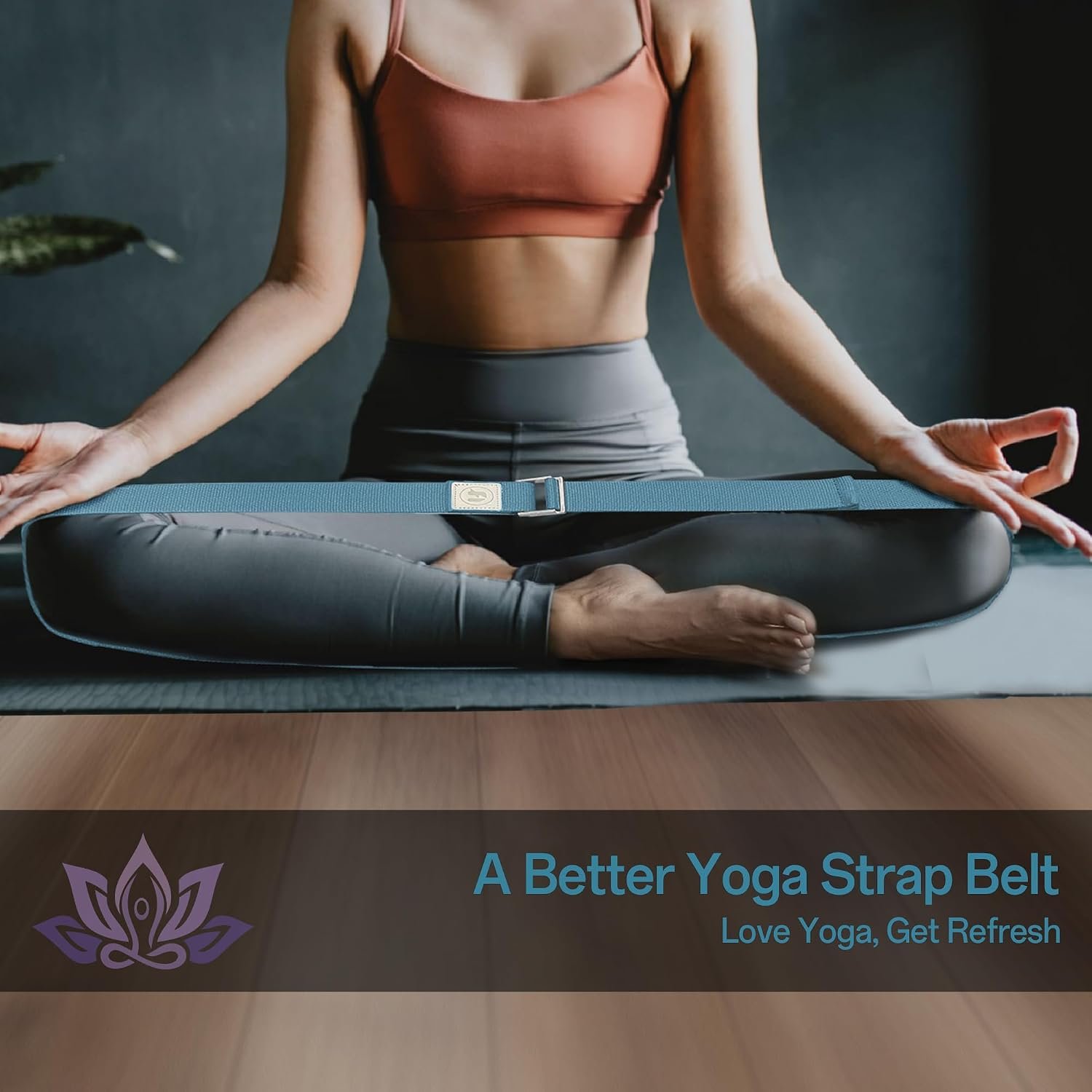 Yoga Straps 1.8M or 2.5M, Durable Cotton Yoga Straps for Stretching, Adjustable Yoga Belt Strap for Yoga, Dance, Gym Workouts - Image 5