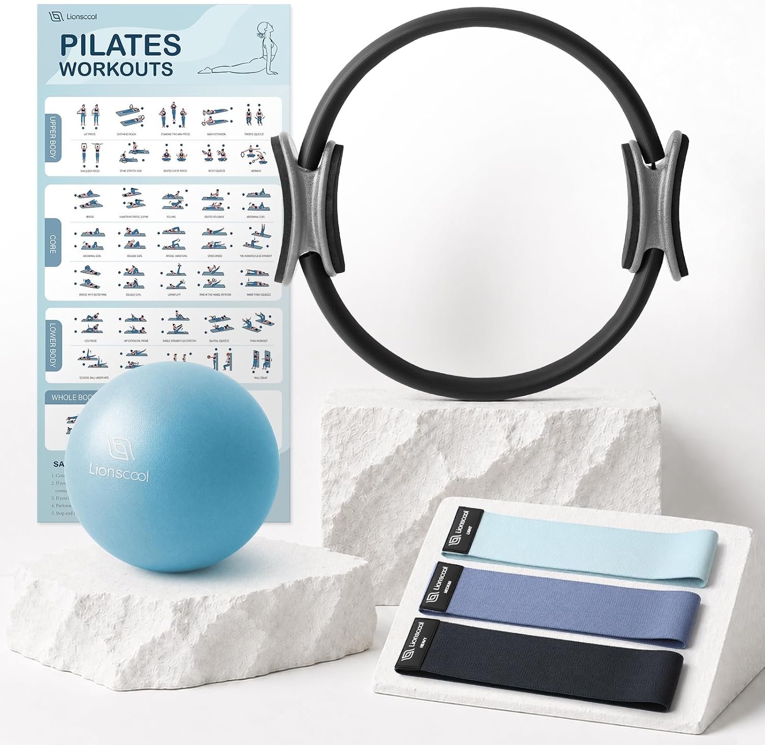 Pilates Ring Set 14″ Magic Ci...