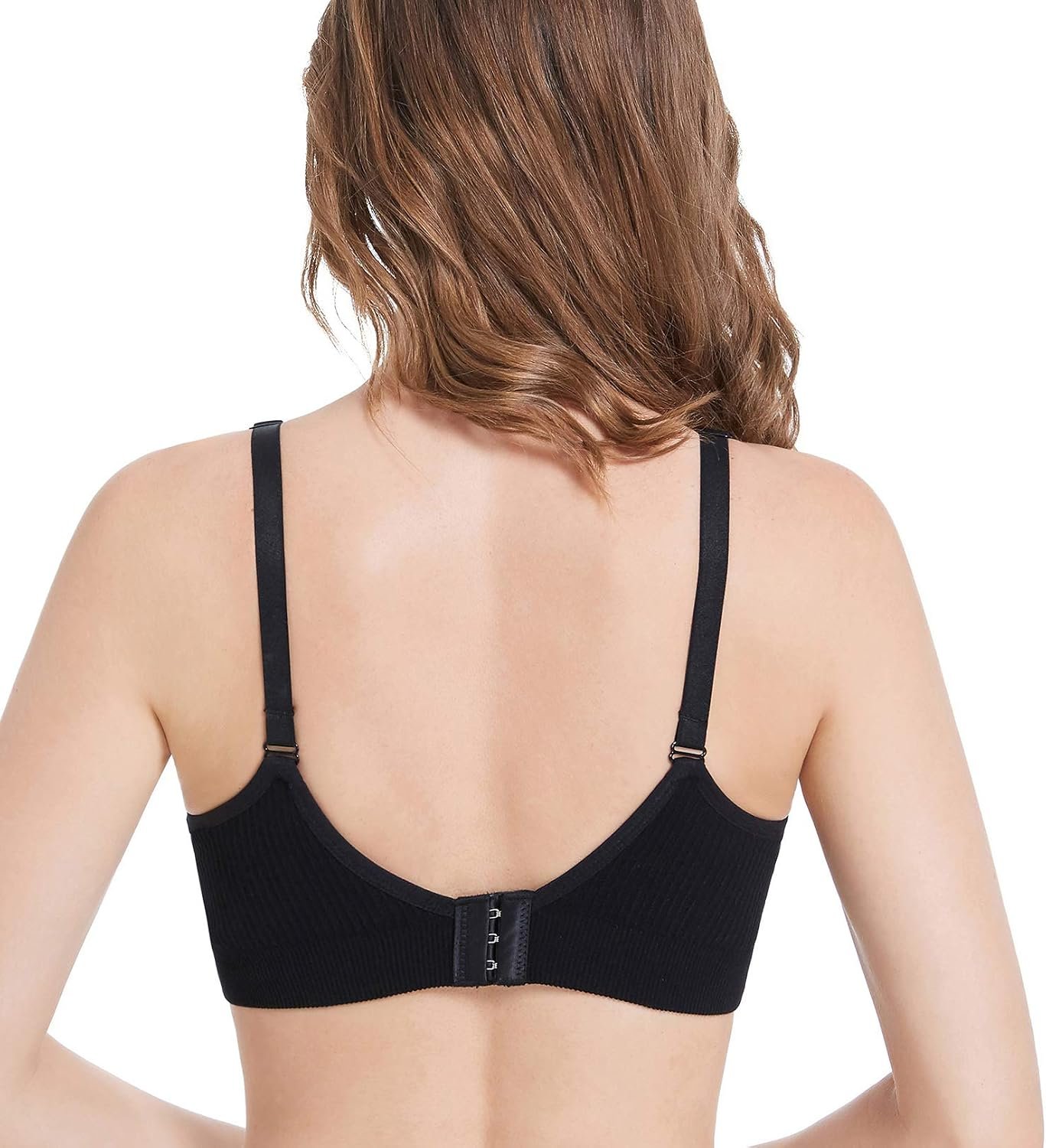 Suekaphin Nursing Bra 5pack Wireless V Neck Maternity Nursing Bra Bralette Low Cut Sleeping Breastfeeding with Extenders - Image 5