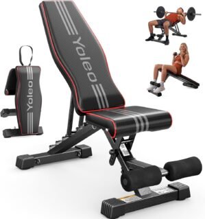 YOLEO Adjustable Weight Bench for H...