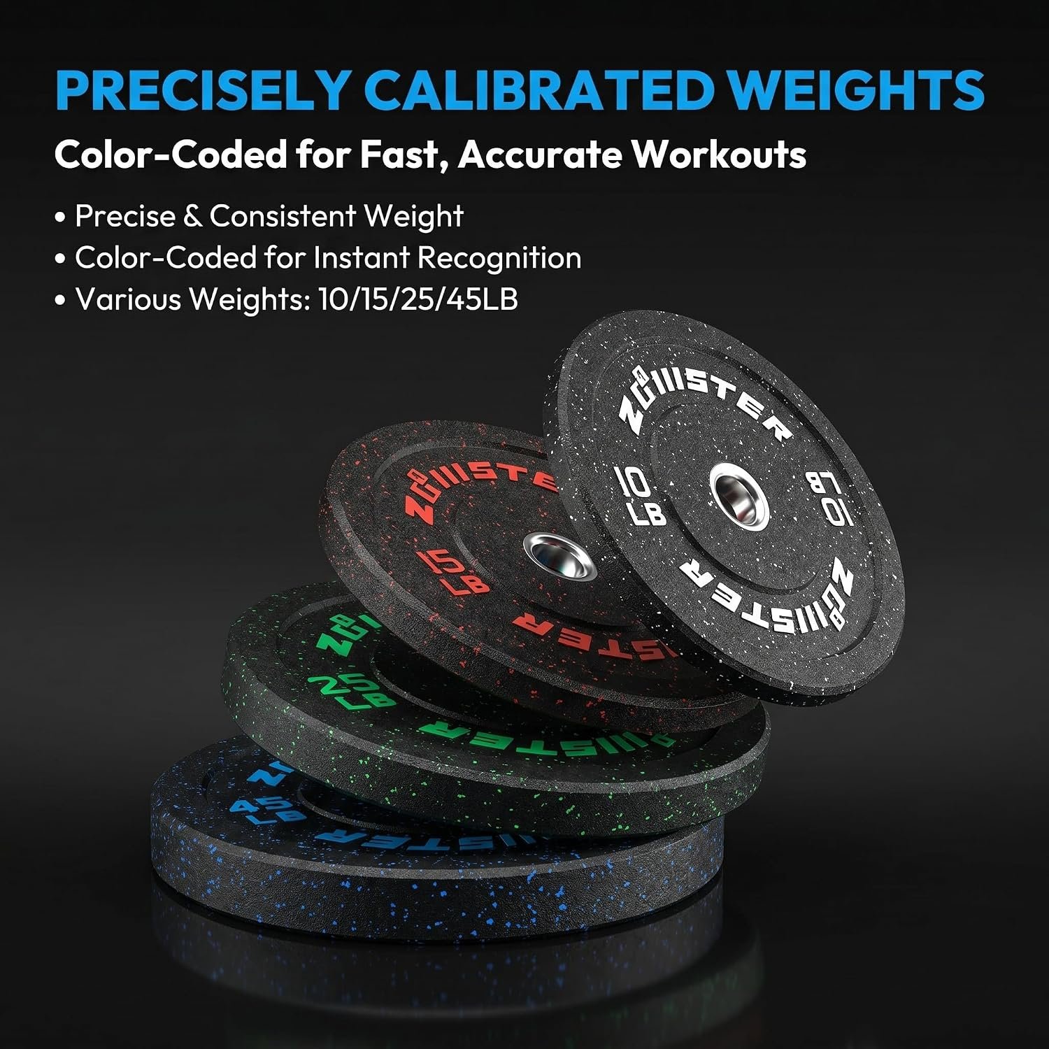 2-Inch Bumper Plate, Olympic Weight Plate HIGH BOUNCE | ODOR-FREE | NOISE-REDUCING | ABSORB IMPACT Bumper Weight Plate with Steel Insert Strength Training Weight Lifting Plate - Image 7