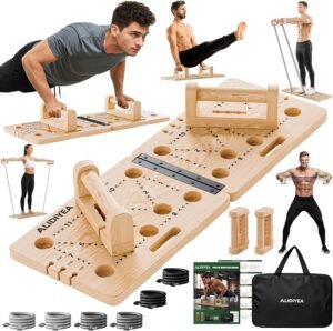 Wooden Push Up Board 30 in 1 Foldab...