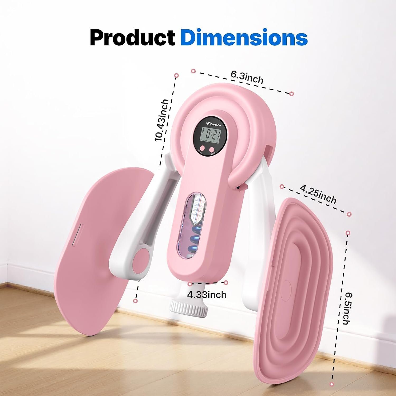 MERACH Pelvic Floor Exercise Devices, Adjustable Resistance, Thigh Trainer | Adjustable Resistance, Thigh Shaping, With 360° Rotating Thigh Pad, Built-In Display, Portable and Easy to Use - Image 9