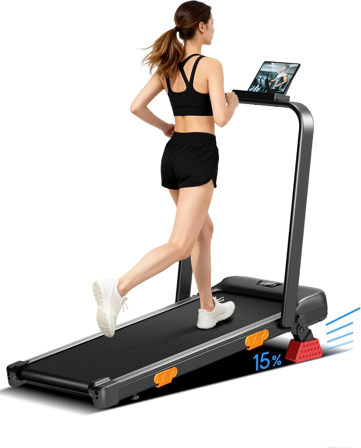 15% Incline Walking Pad Treadmill, ...