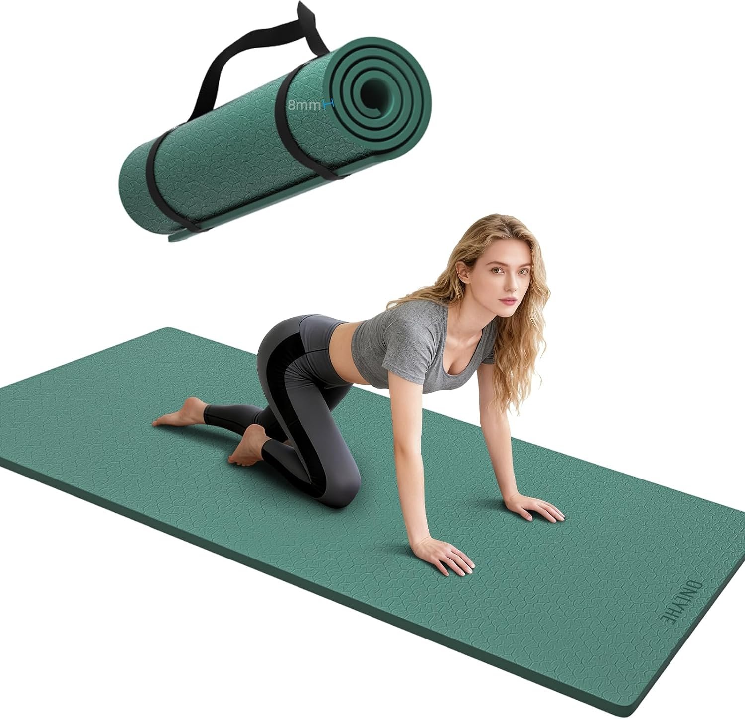 Yoga Mat Thick（8mm）Exercise Mat...