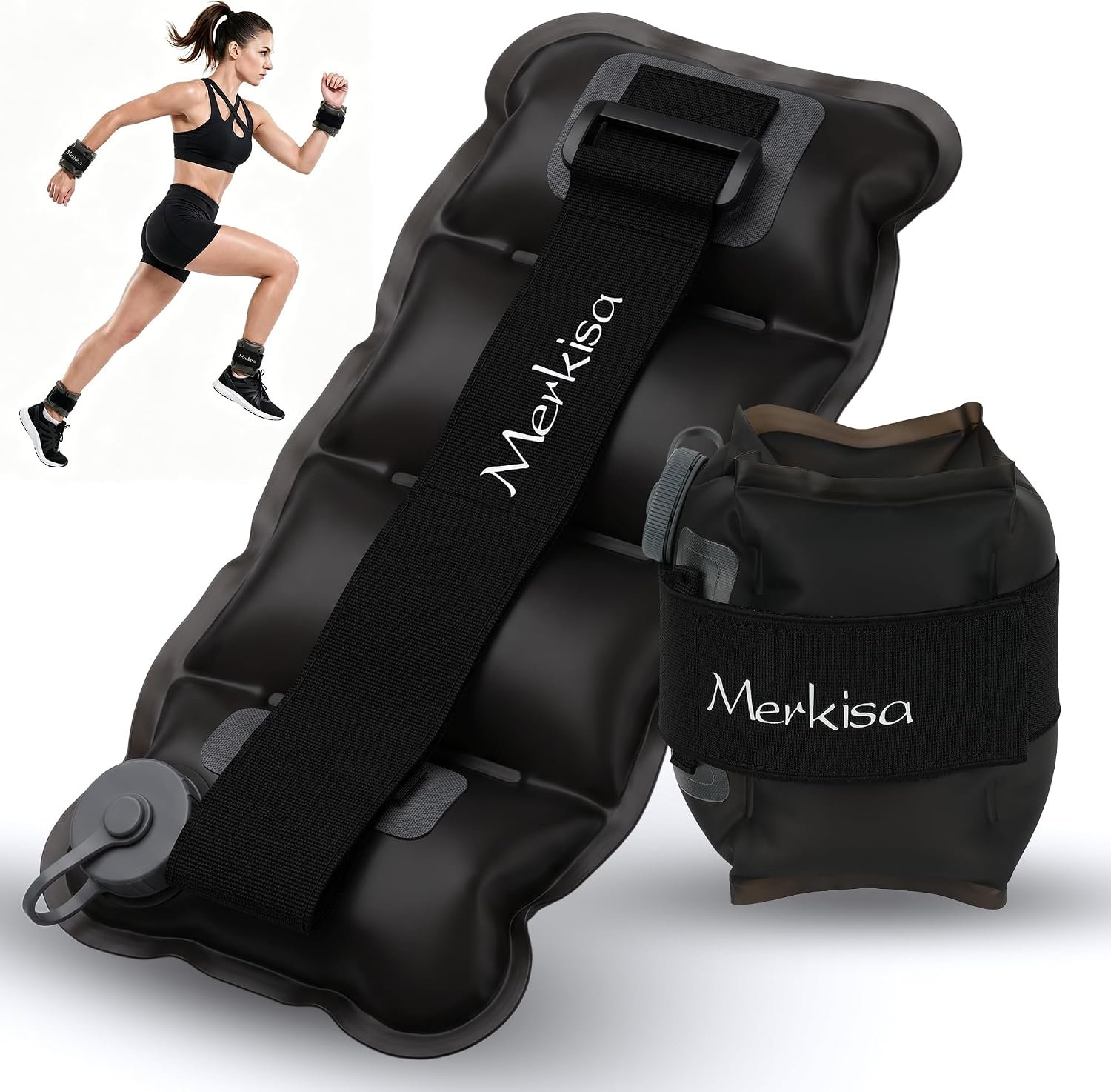 Adjustable Ankle Weights Set, 1 Pai...