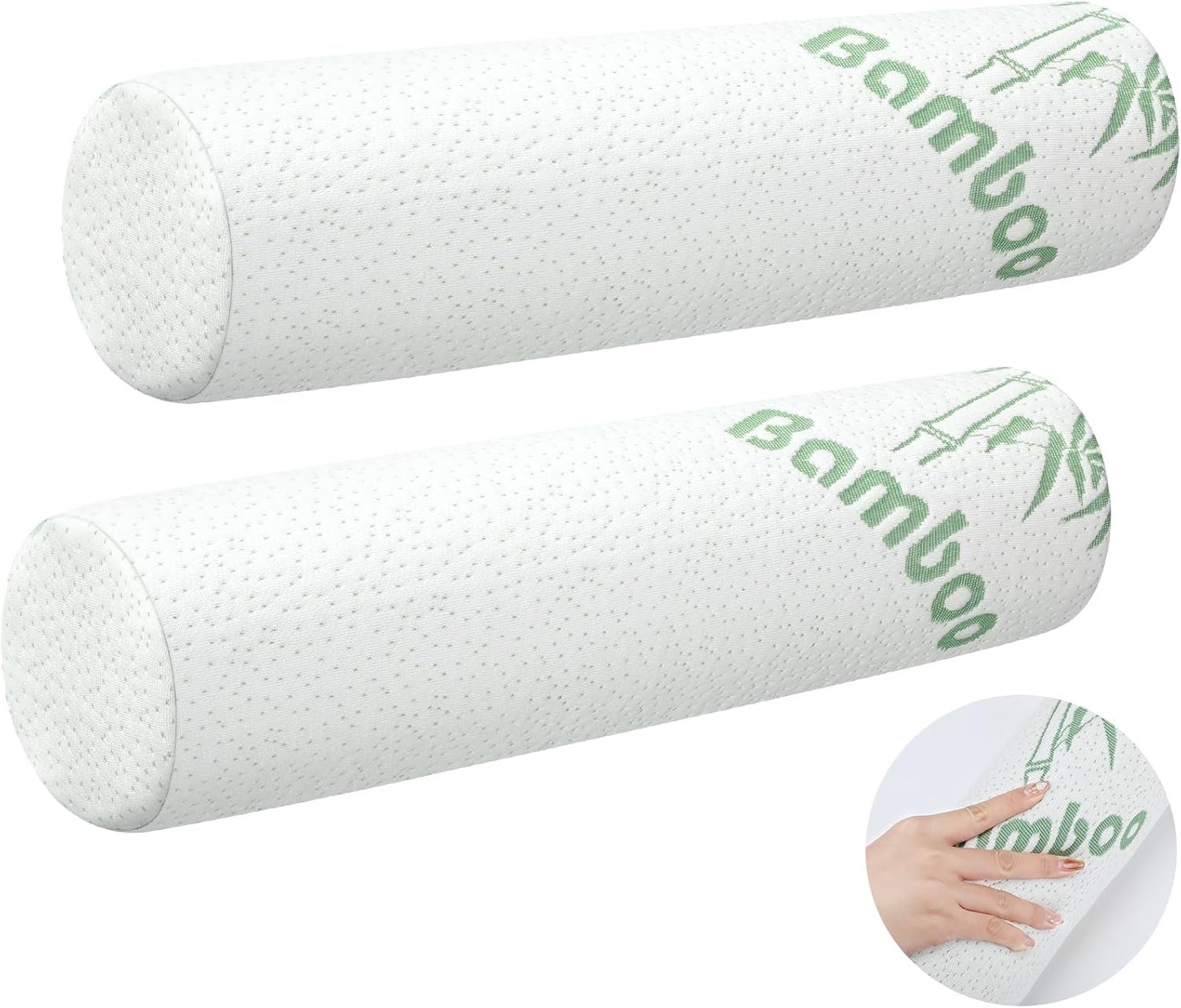 Bucherry 2 Pcs Memory Foam Neck Rol...