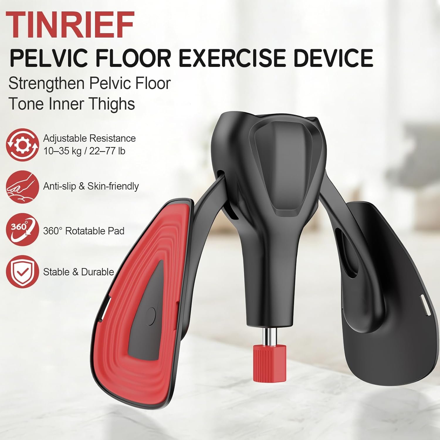 Pelvic Floor Exercise Devices 77lb Adjustable Kegel Exerciser with Band | Pelvic Floor Muscle Training, Inner Thigh & Thigh Trainer, Postpartum Recovery Support for Women,Suitable for Women and Men - Image 2