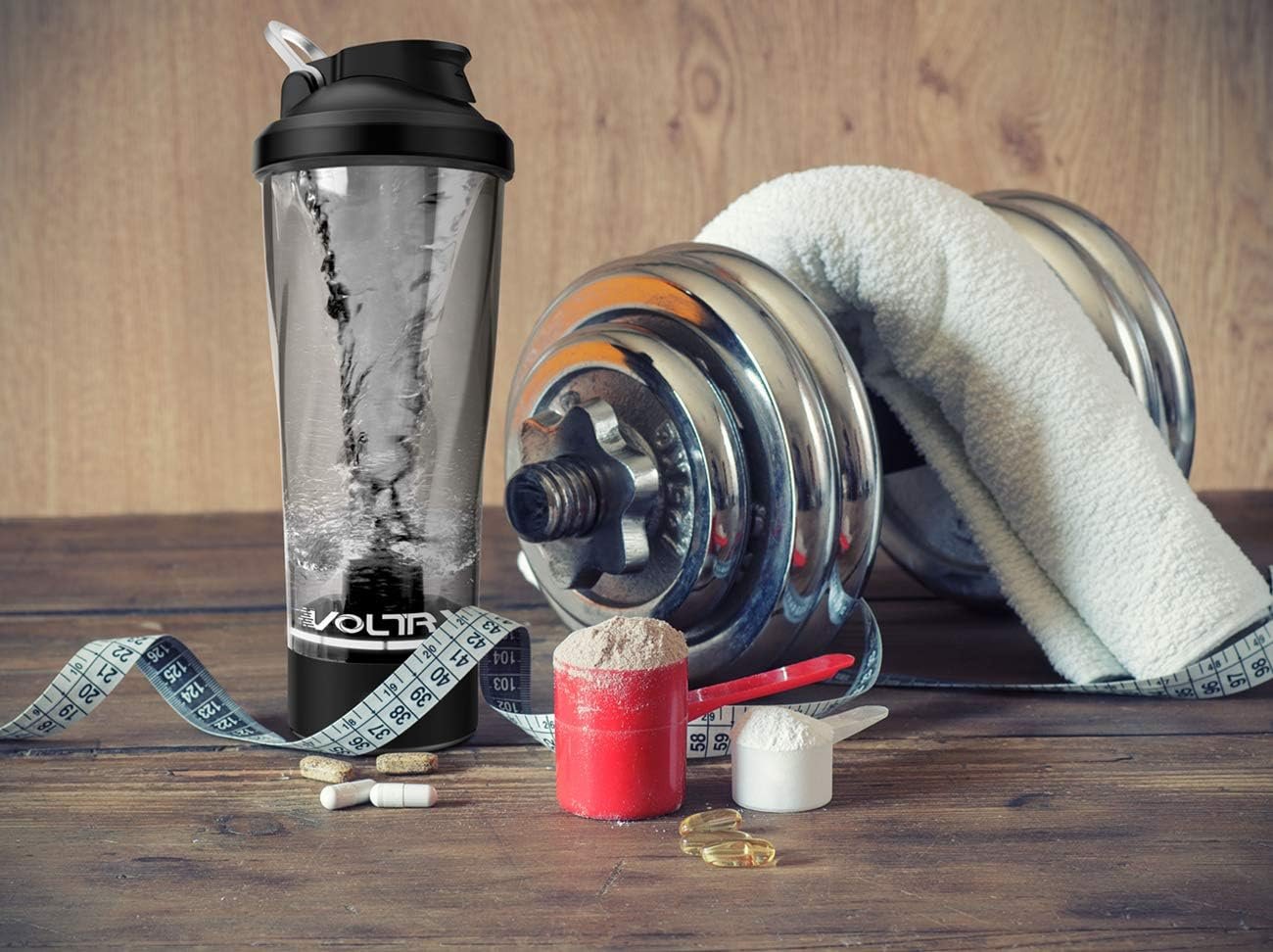 VOLTRX Premium Electric Protein Shaker Bottle, Made with Tritan - BPA Free - 24 oz Vortex Portable Mixer Cup/USB Rechargeable Shaker Cups for Protein Shakes - Image 4