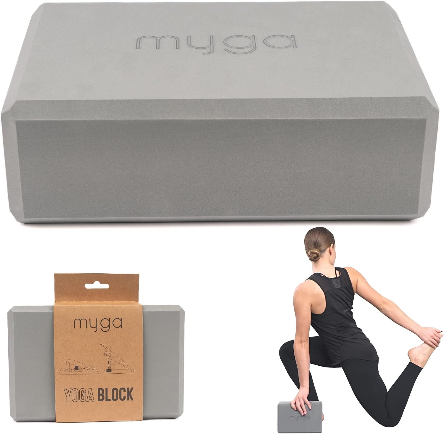 MYGA Yoga Block,Lightweight EVA Foa...
