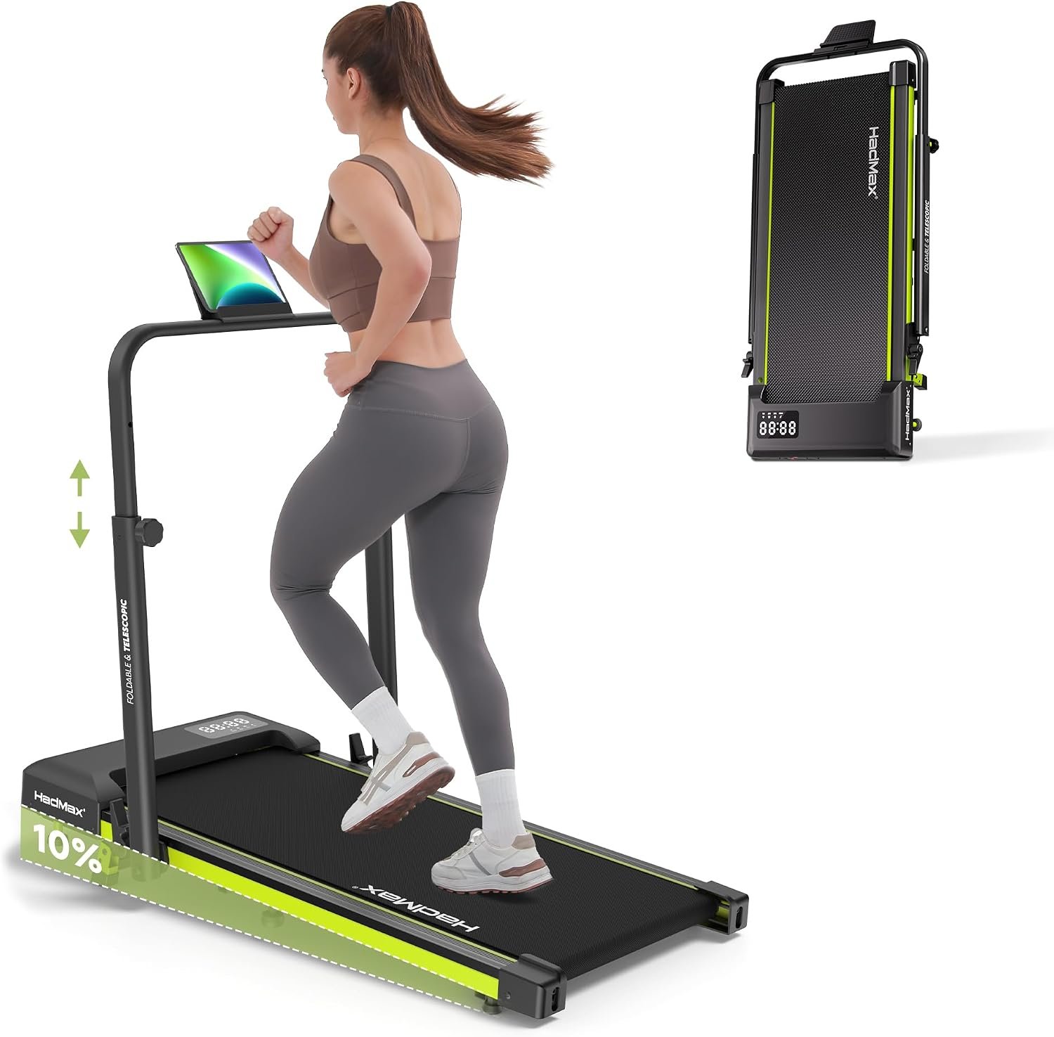 Walking Pad Treadmill with Incline ...