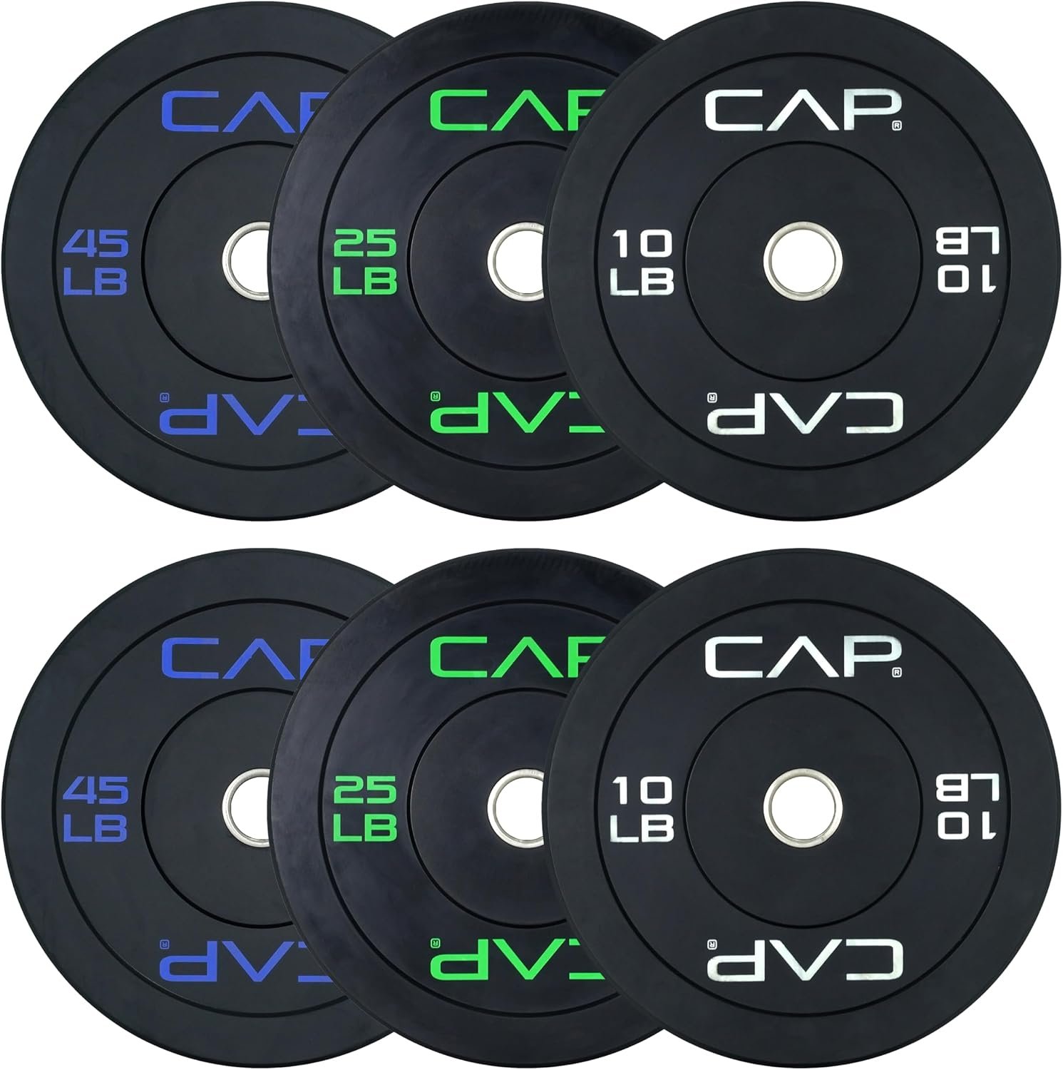 CAP 2-inch Olympic Bumper Plate Wei...