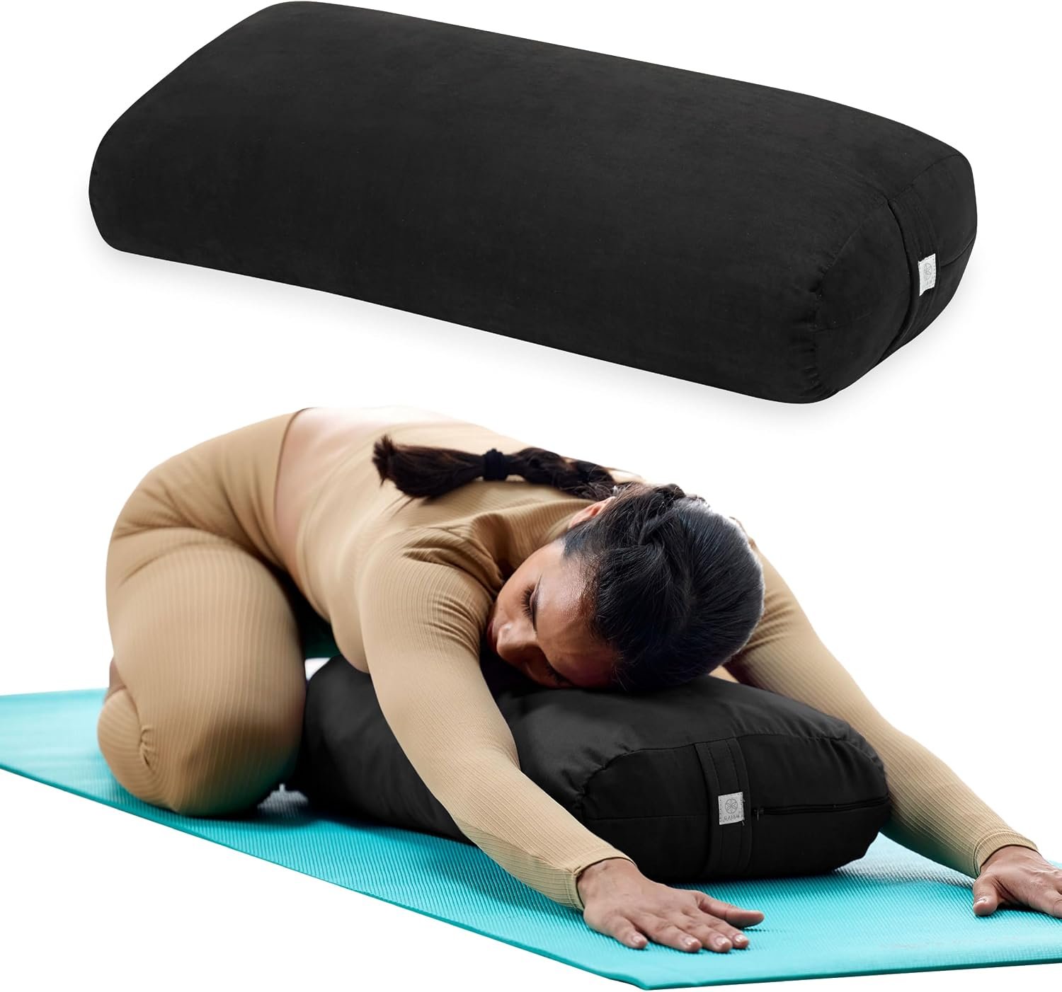 Gaiam Yoga Bolster Pillow, Supporti...
