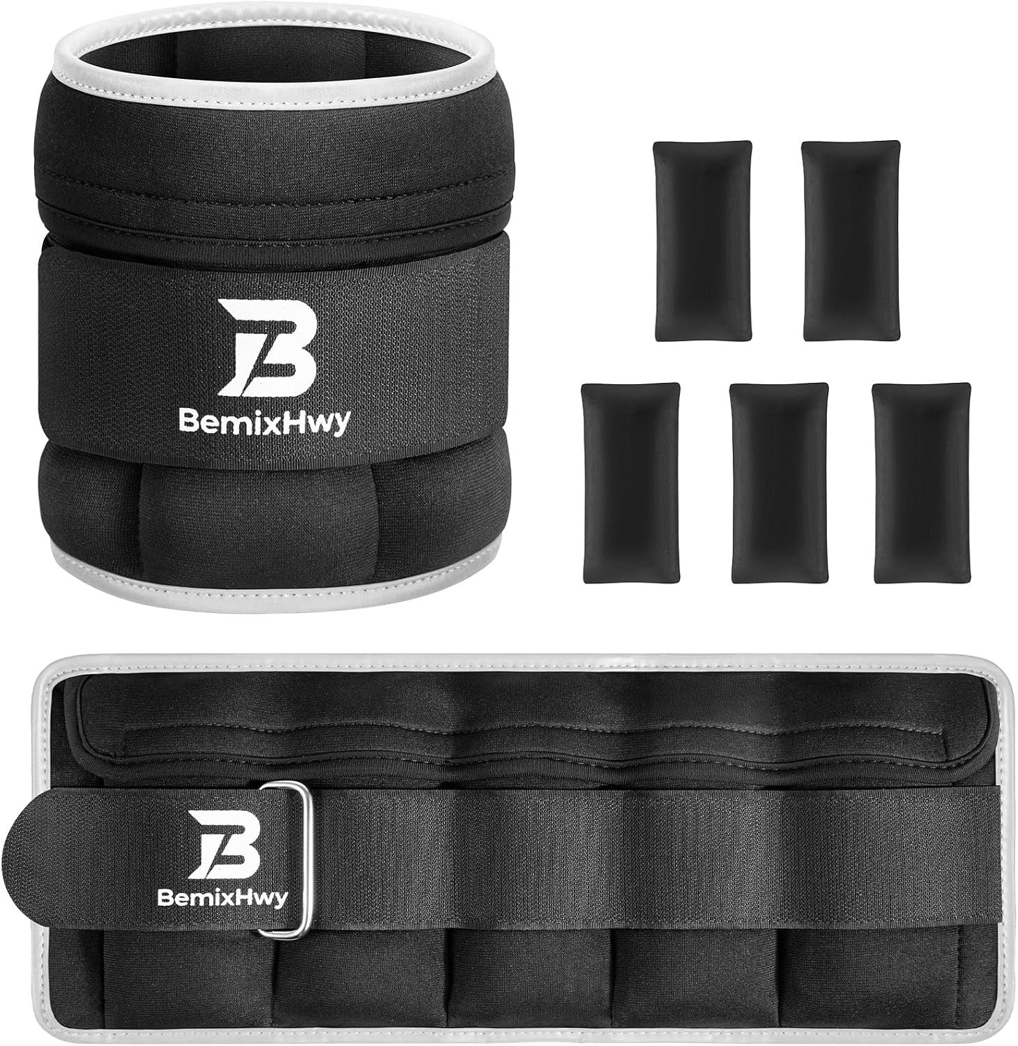 Adjustable Ankle Weights Set 1 Pair...