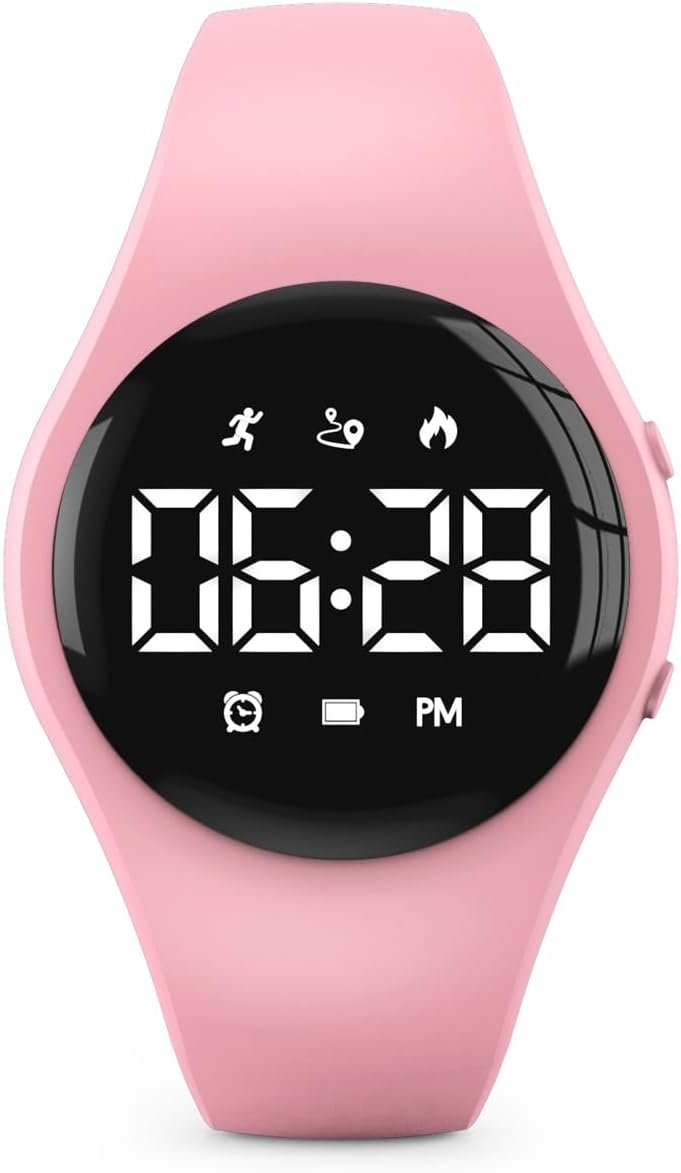 Kids Led Digital Pedometer Watch, S...