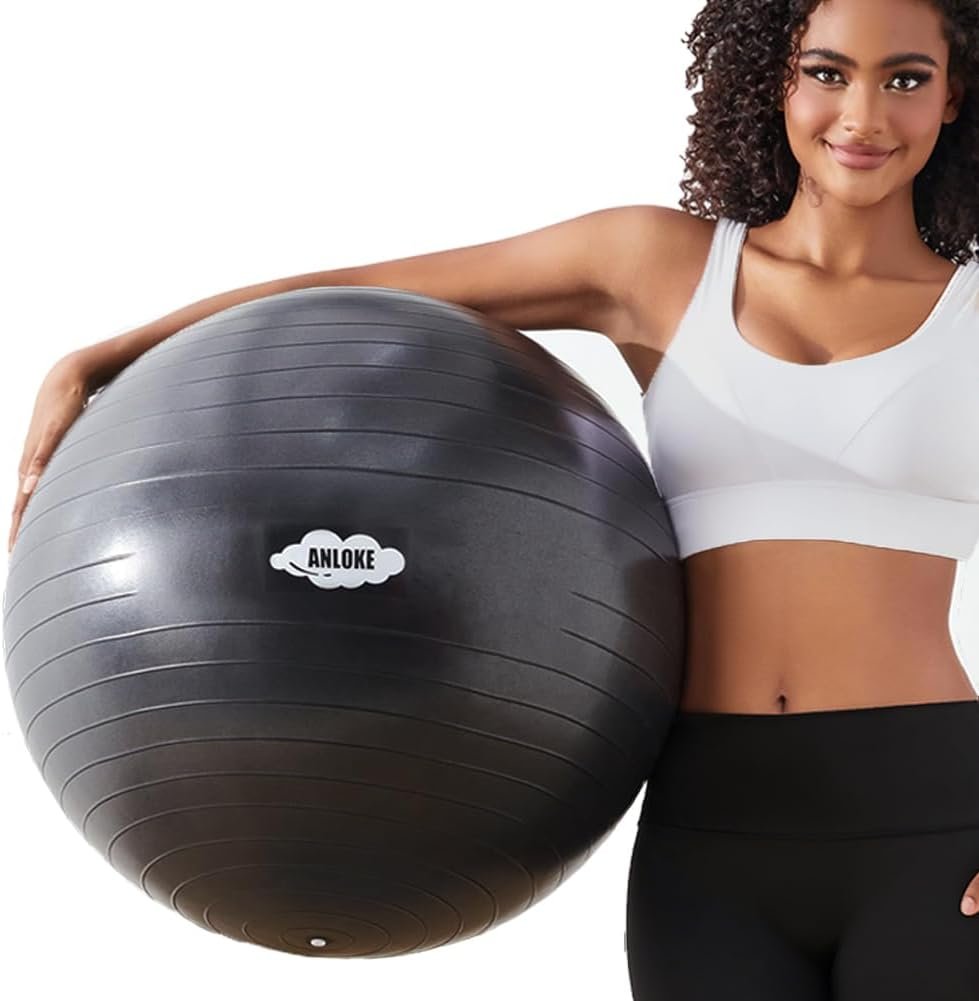 ANLOKE Yoga Exercise Ball for Fitne...