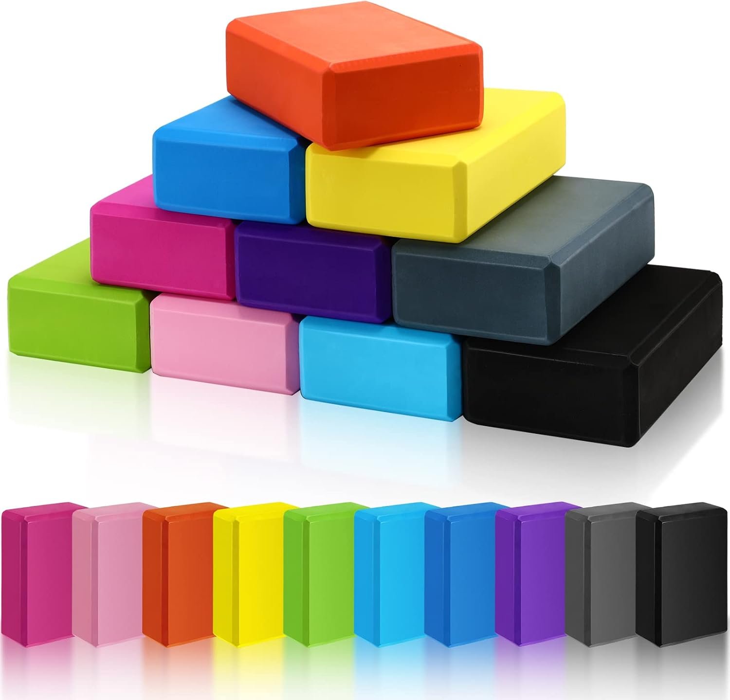 10 Pcs Foam EVA Yoga Blocks Lightwe...