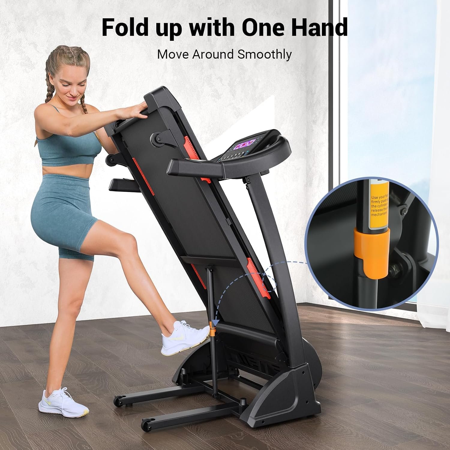 THERUN Treadmill for Home 15% Running Treadmill with Auto Incline, 10 Mph - Image 6