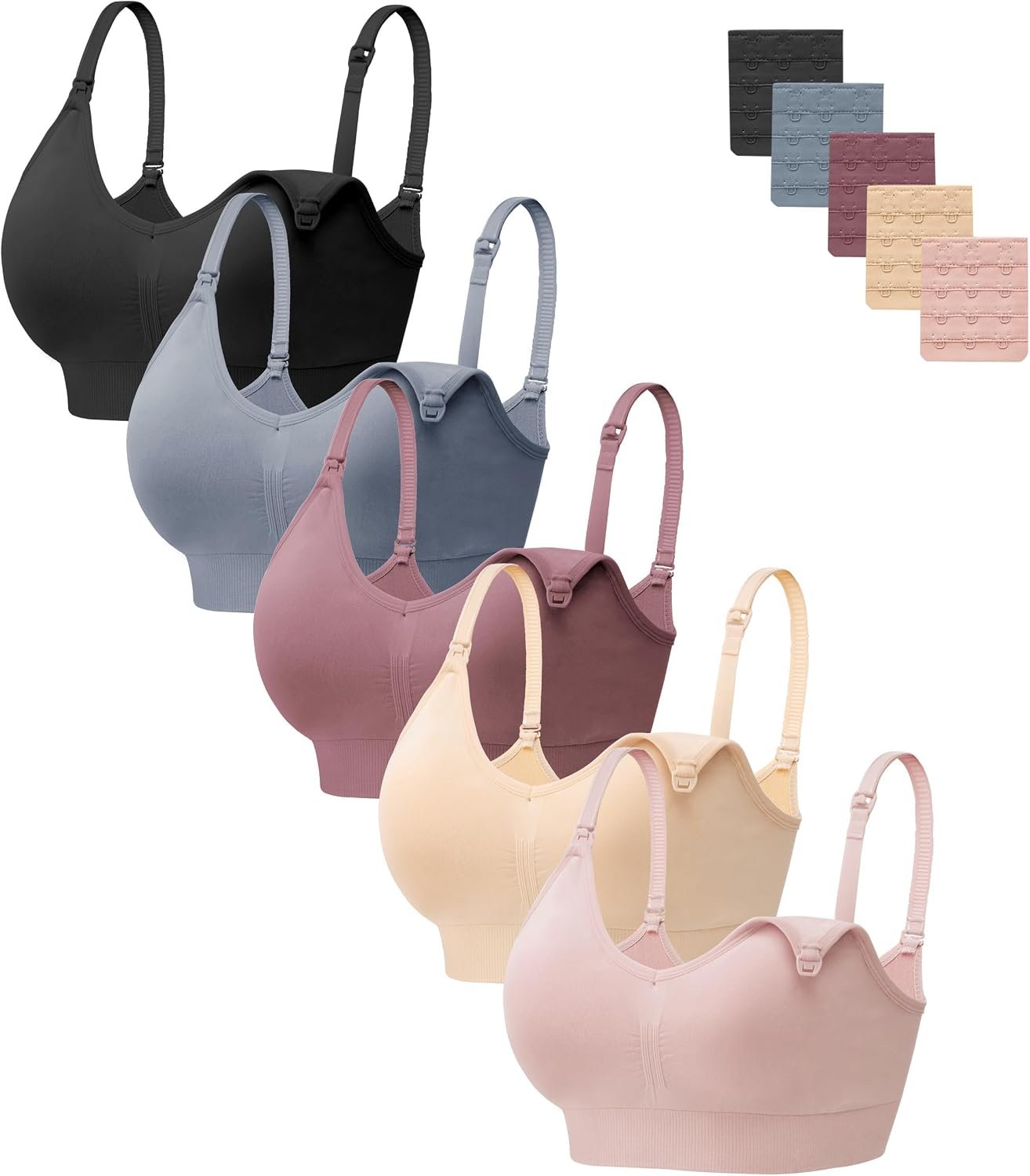 HBselect Women Maternity Bras 5 Pac...