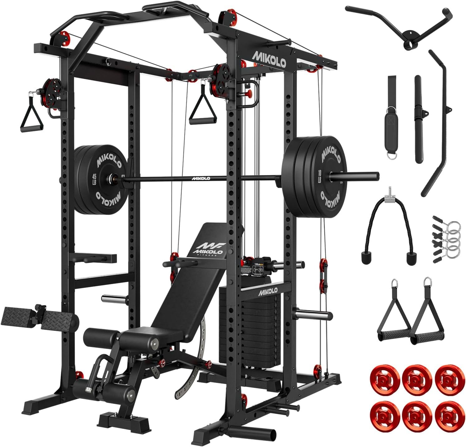 Mikolo K6 2.0 Power Cage, Power Rac...