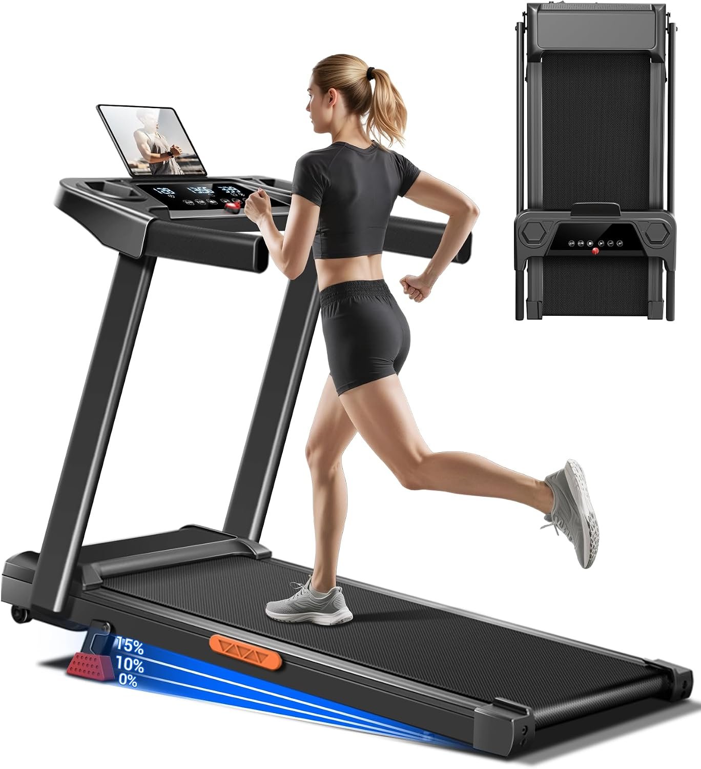 15% Walking Pad Treadmill, 12 Autom...