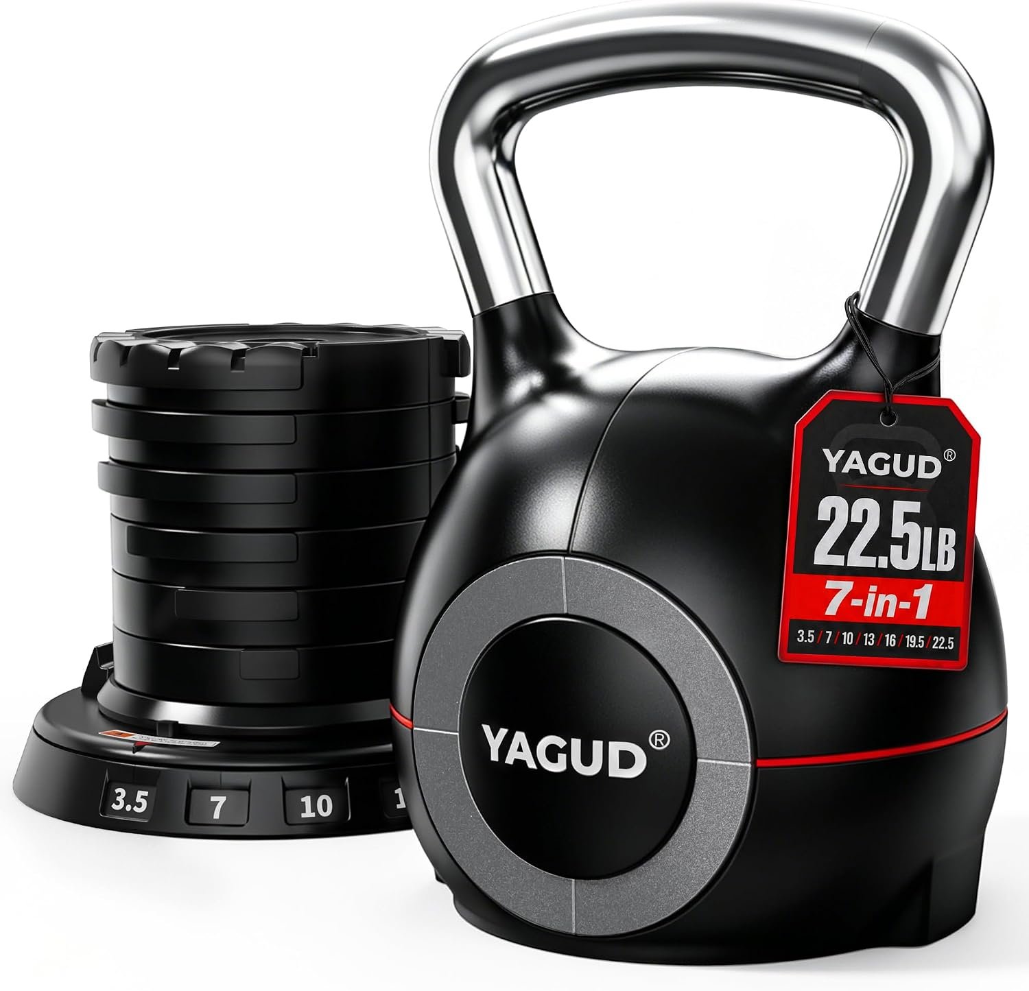 Yagud Adjustable Kettlebell, 22.5lb...