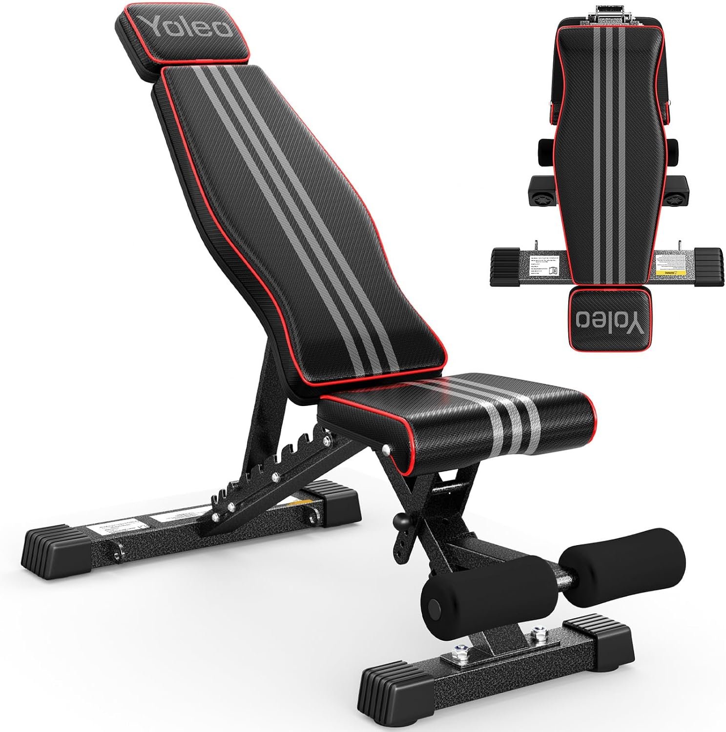 YOLEO Adjustable Weight Bench, ASTM...