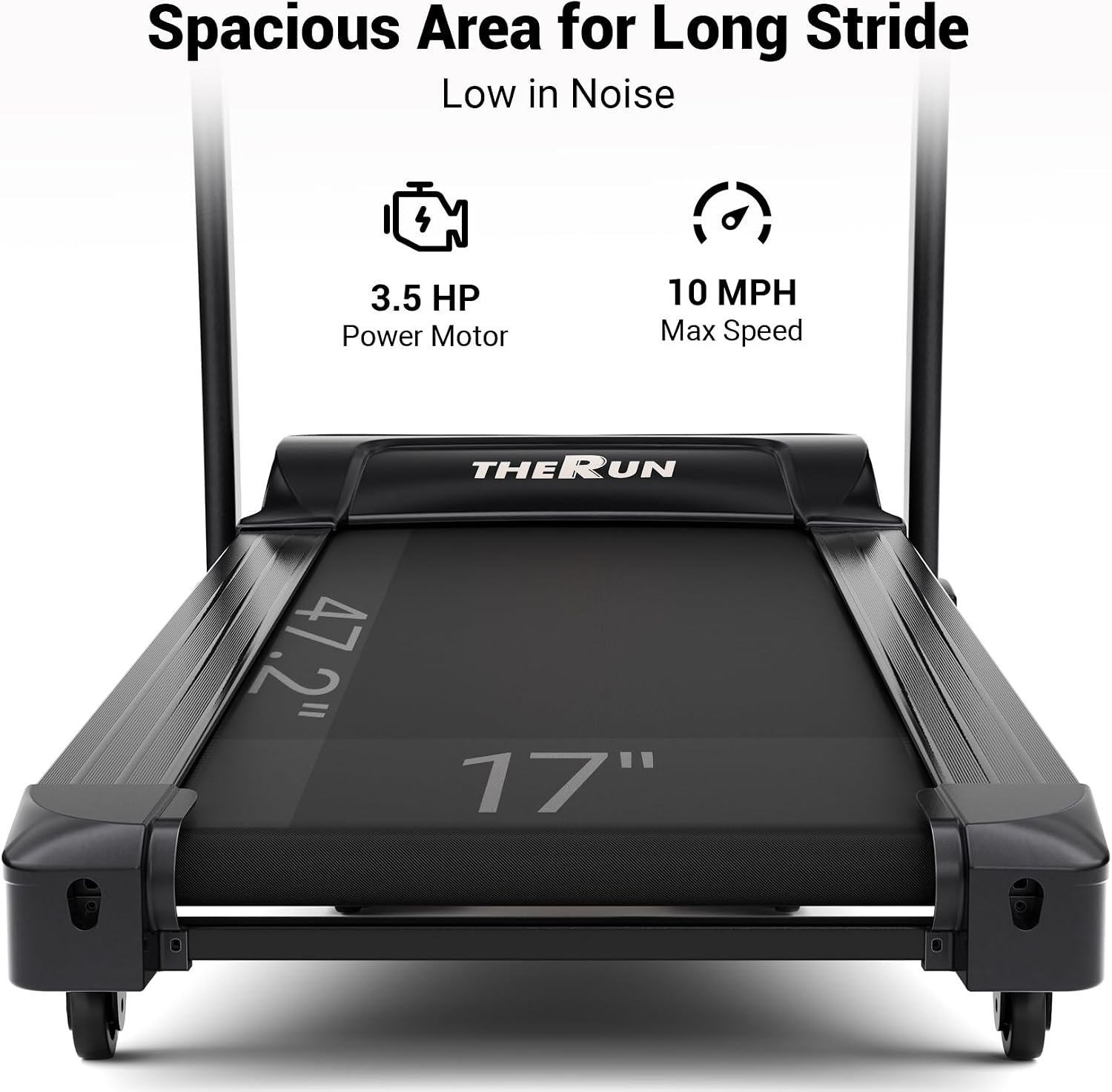THERUN Treadmill for Home 15% Running Treadmill with Auto Incline, 10 Mph - Image 4