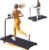 KASSADIN Electric Walking Pad Treadmill with Handle Bar Incline for Home