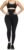 High Waist Tummy Control Yoga Pants Compression Leggings for Women Black Workout Butt Lifting Gym Scrunch Waist Trainer